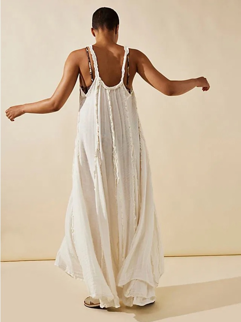 Free People Mckinley Maxi Dress in Crème Brûlée - Picture 8 of 9